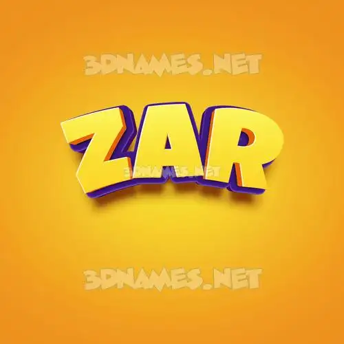 zar in Orange Toon style - 3D name wallpaper zar in Orange Toon style - 3D name wallpaper