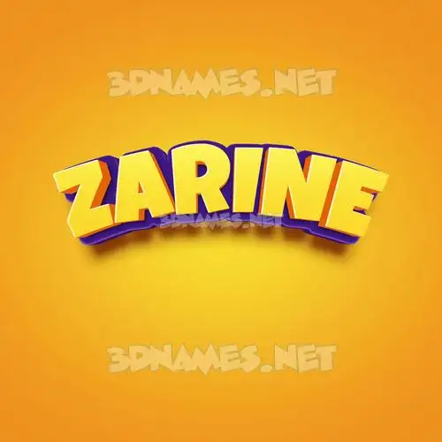 zarine in Orange Toon style - 3D name wallpaper zarine in Orange Toon style - 3D name wallpaper
