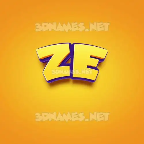 ze in Orange Toon style - 3D name wallpaper ze in Orange Toon style - 3D name wallpaper