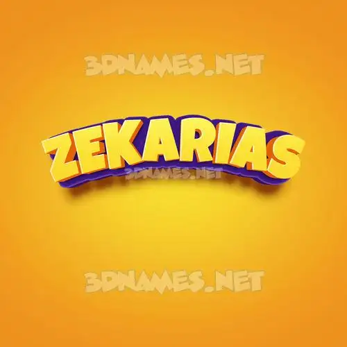 zekarias in Orange Toon style - 3D name wallpaper zekarias in Orange Toon style - 3D name wallpaper