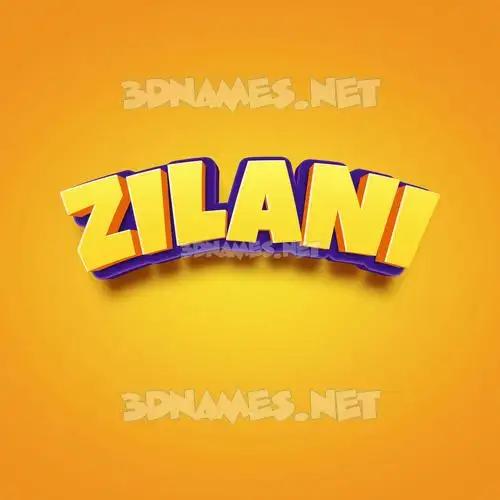zilani in Orange Toon style - 3D name wallpaper zilani in Orange Toon style - 3D name wallpaper