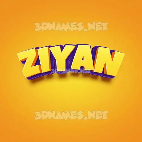 ziyan in Orange Toon style - 3D name wallpaper ziyan in Orange Toon style - 3D name wallpaper