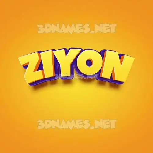 ziyon in Orange Toon style - 3D name wallpaper ziyon in Orange Toon style - 3D name wallpaper