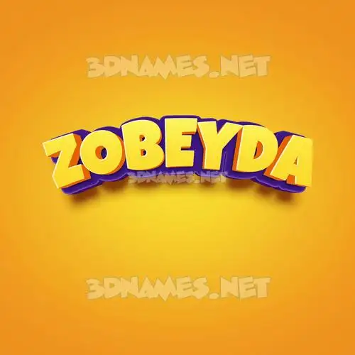 zobeyda in Orange Toon style - 3D name wallpaper zobeyda in Orange Toon style - 3D name wallpaper