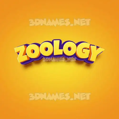 zoology in Orange Toon style - 3D name wallpaper zoology in Orange Toon style - 3D name wallpaper