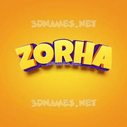 zorha in Orange Toon style - 3D name wallpaper zorha in Orange Toon style - 3D name wallpaper