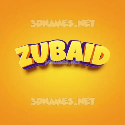 zubaid in Orange Toon style - 3D name wallpaper zubaid in Orange Toon style - 3D name wallpaper