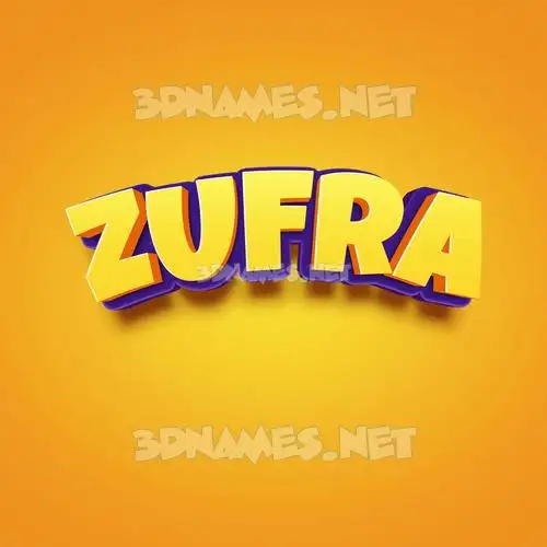 zufra in Orange Toon style - 3D name wallpaper zufra in Orange Toon style - 3D name wallpaper