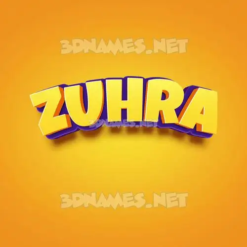 zuhra in Orange Toon style - 3D name wallpaper zuhra in Orange Toon style - 3D name wallpaper