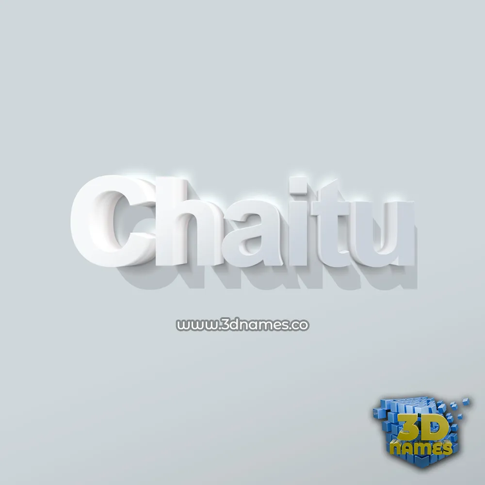 chaitu in Clean White style - 3D name wallpaper chaitu in Clean White style - 3D name wallpaper