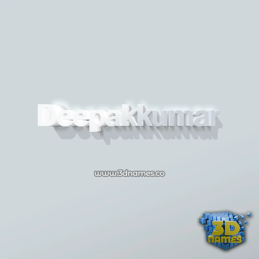 deepakkumar in Clean White style - 3D name wallpaper deepakkumar in Clean White style - 3D name wallpaper