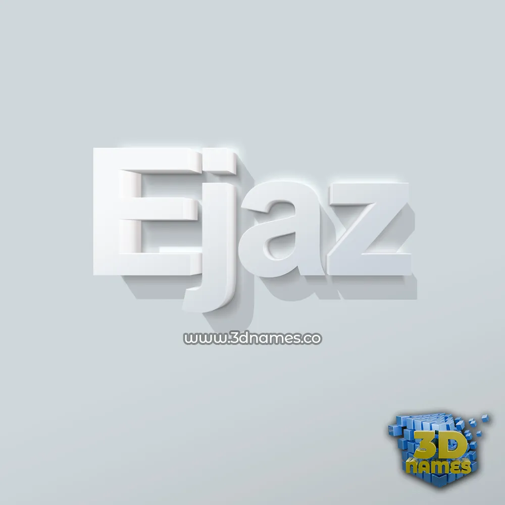 ejaz in Clean White style - 3D name wallpaper ejaz in Clean White style - 3D name wallpaper