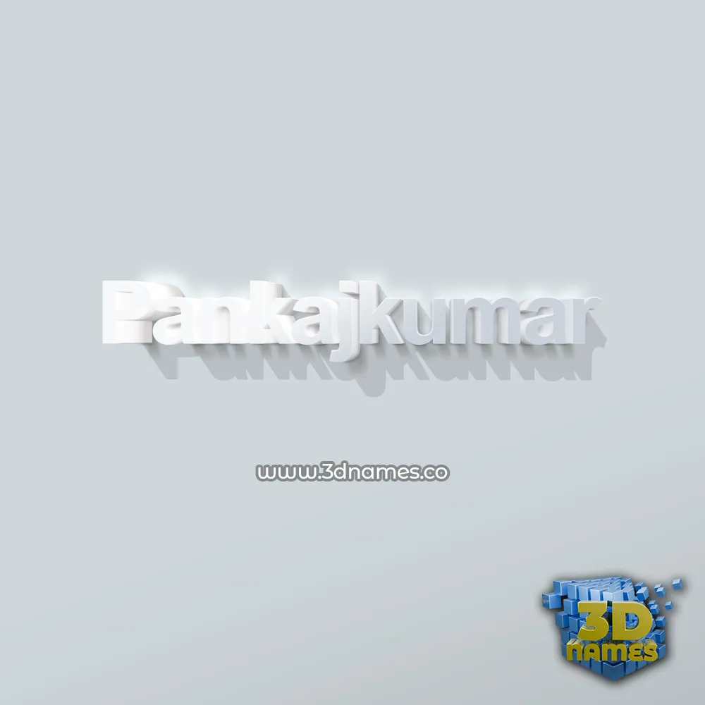 pankajkumar in Clean White style - 3D name wallpaper pankajkumar in Clean White style - 3D name wallpaper