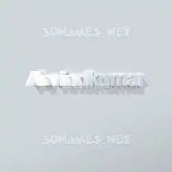 arvindkumar in Clean White style - 3D name wallpaper