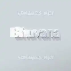 bhuvana in Clean White style - 3D name wallpaper
