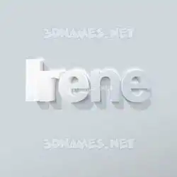irene in Clean White style - 3D name wallpaper