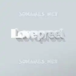 lovepreet in Clean White style - 3D name wallpaper