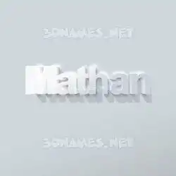 mathan in Clean White style - 3D name wallpaper
