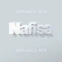 nafisa in Clean White style - 3D name wallpaper