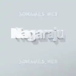 nagaraju in Clean White style - 3D name wallpaper