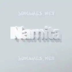 namita in Clean White style - 3D name wallpaper