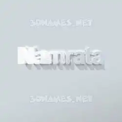namrata in Clean White style - 3D name wallpaper
