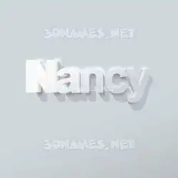 nancy in Clean White style - 3D name wallpaper