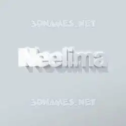 neelima in Clean White style - 3D name wallpaper