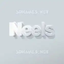 neels in Clean White style - 3D name wallpaper
