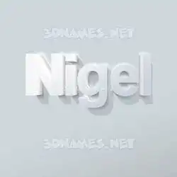 nigel in Clean White style - 3D name wallpaper
