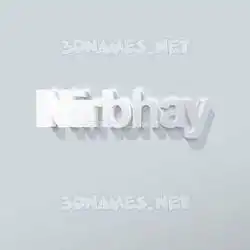 nirbhay in Clean White style - 3D name wallpaper