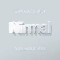 nirmal in Clean White style - 3D name wallpaper
