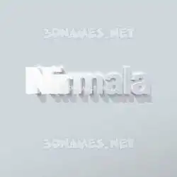 nirmala in Clean White style - 3D name wallpaper