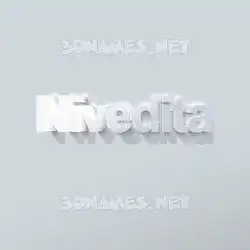 nivedita in Clean White style - 3D name wallpaper