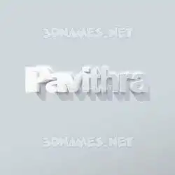 pavithra in Clean White style - 3D name wallpaper