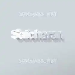 saicharan in Clean White style - 3D name wallpaper