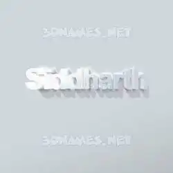 siddharth in Clean White style - 3D name wallpaper