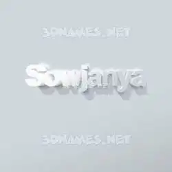 sowjanya in Clean White style - 3D name wallpaper