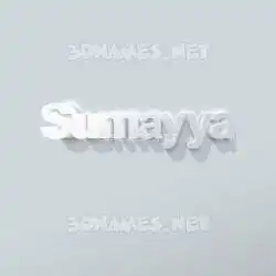 sumayya in Clean White style - 3D name wallpaper
