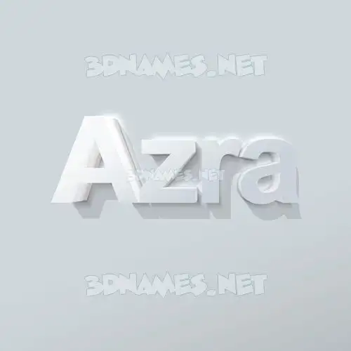 azra in Clean White style - 3D name wallpaper azra in Clean White style - 3D name wallpaper