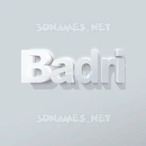 badri in Clean White style - 3D name wallpaper badri in Clean White style - 3D name wallpaper
