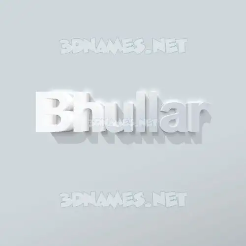 bhullar in Clean White style - 3D name wallpaper bhullar in Clean White style - 3D name wallpaper