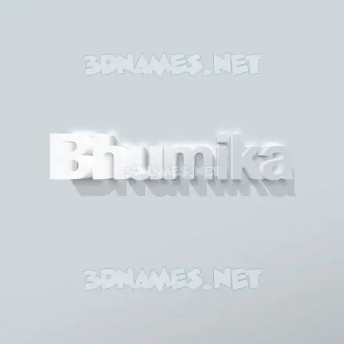 bhumika in Clean White style - 3D name wallpaper bhumika in Clean White style - 3D name wallpaper