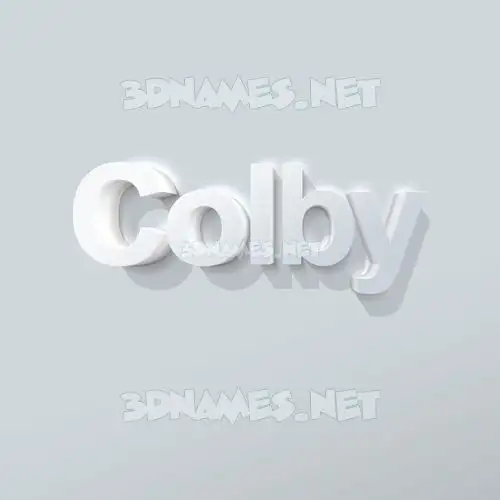 colby in Clean White style - 3D name wallpaper colby in Clean White style - 3D name wallpaper