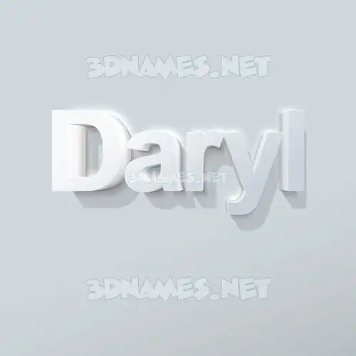 daryl in Clean White style - 3D name wallpaper daryl in Clean White style - 3D name wallpaper