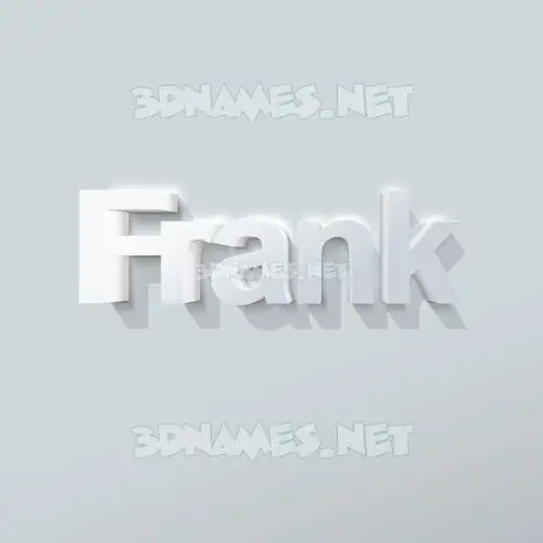 frank in Clean White style - 3D name wallpaper frank in Clean White style - 3D name wallpaper