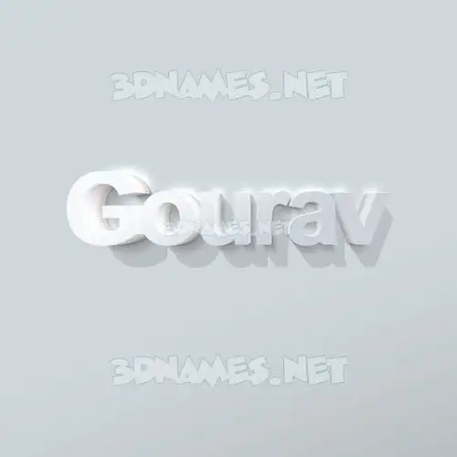 gourav in Clean White style - 3D name wallpaper gourav in Clean White style - 3D name wallpaper