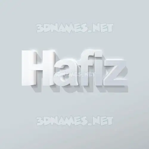 hafiz in Clean White style - 3D name wallpaper hafiz in Clean White style - 3D name wallpaper