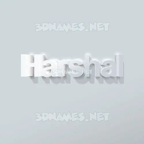 harshal in Clean White style - 3D name wallpaper harshal in Clean White style - 3D name wallpaper
