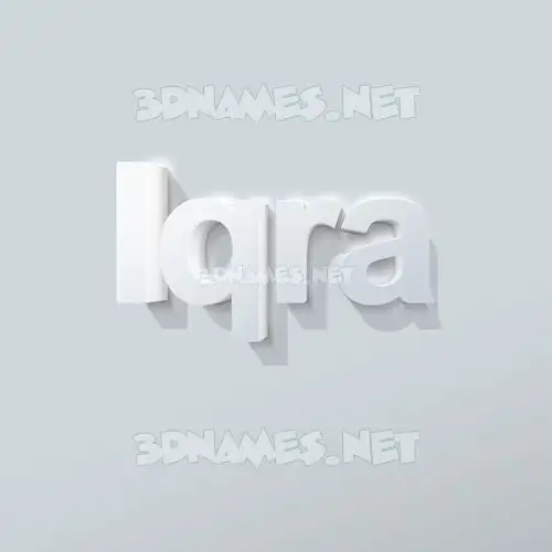 iqra in Clean White style - 3D name wallpaper iqra in Clean White style - 3D name wallpaper